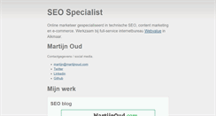 Desktop Screenshot of martijnoud.nl