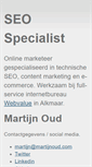 Mobile Screenshot of martijnoud.nl